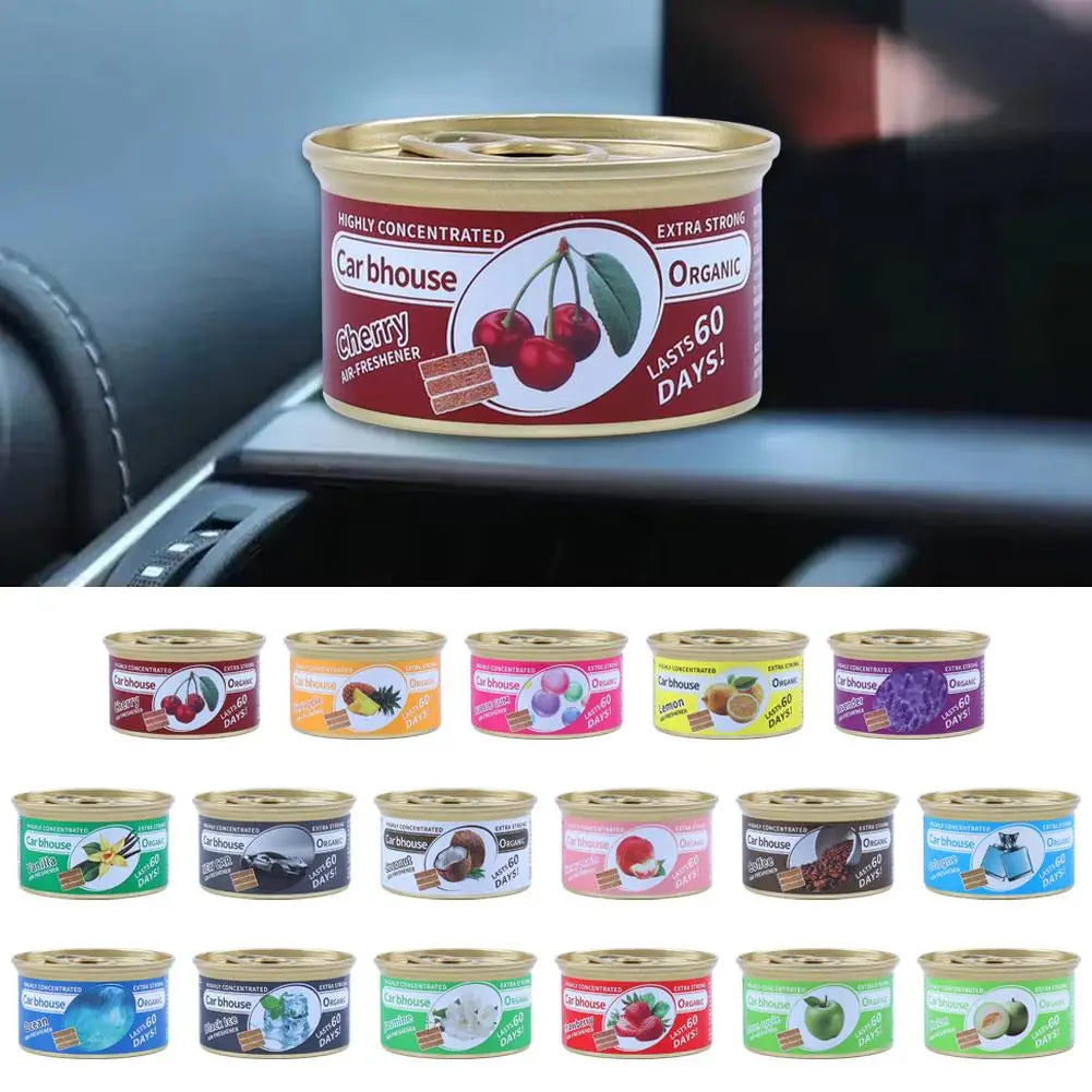 Car Flavoring Car Air Fresheners Perfume Canned Wood Blocks Coffee Flavor Long-Lasting Auto Aromatherapy Car Deodorant Supplies Oasis Select