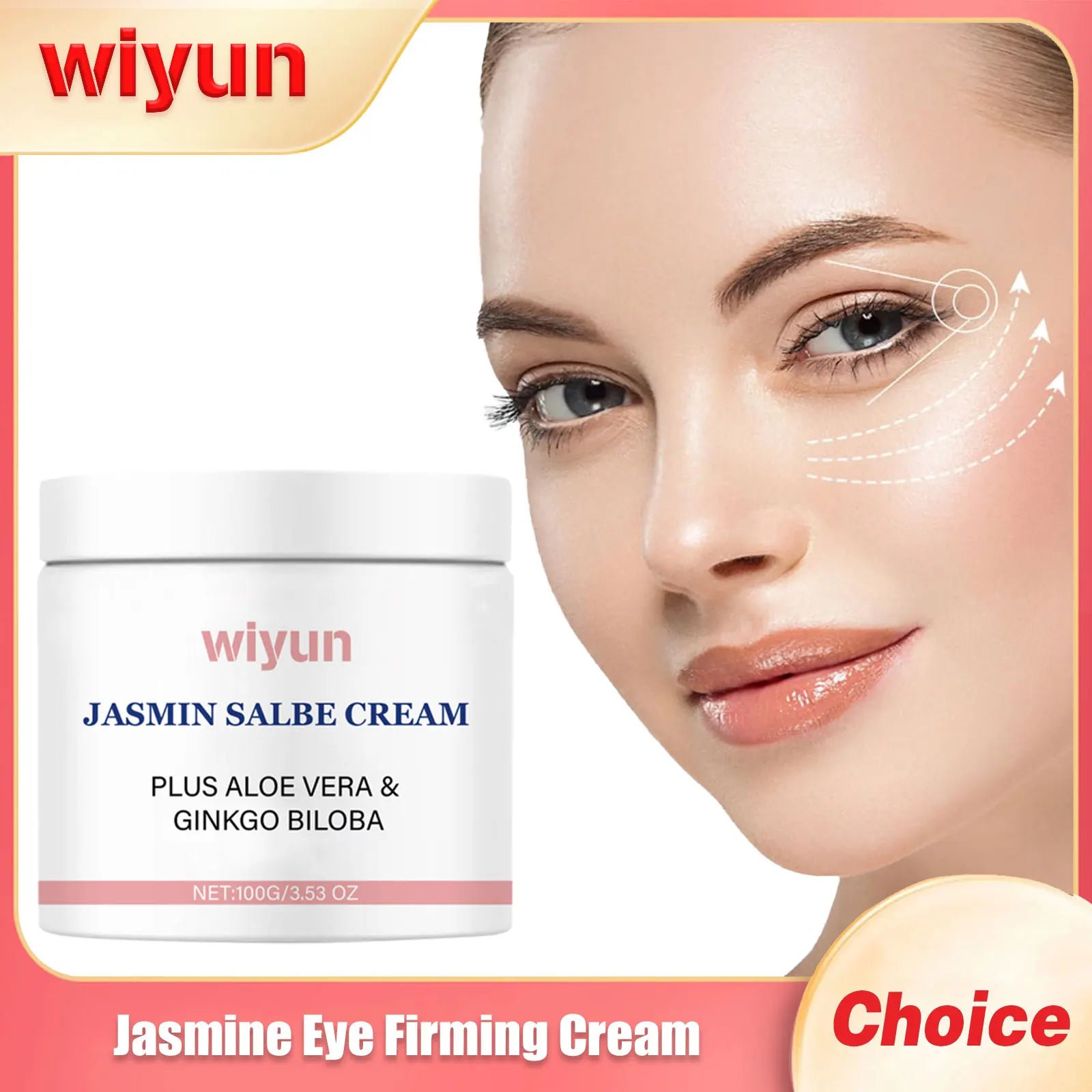 Eye Cream Remove Dark Circles Eye Bags Firming Smooths Moisturizing Skin Reduce Fine Lines Anti Puffiness Jasmine Eye Care Cream Oasis Select Default Title
