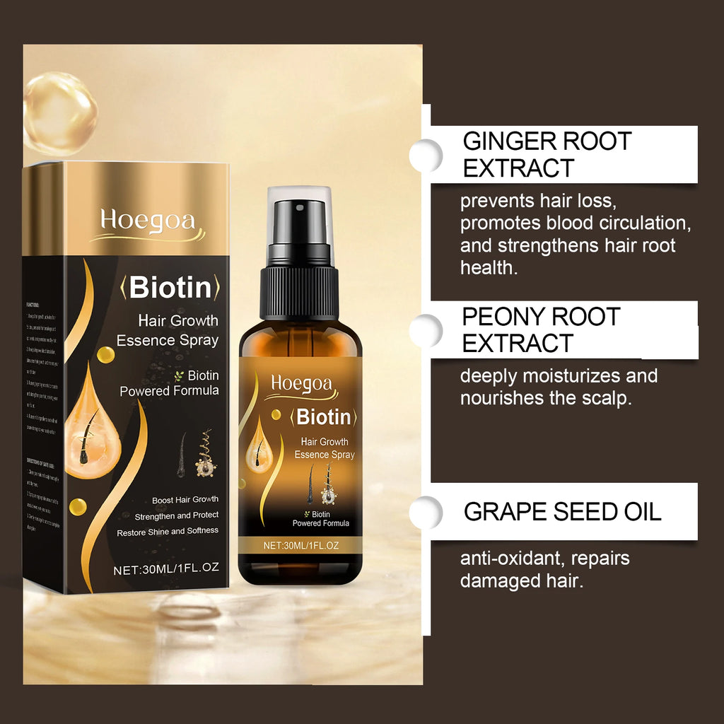 Ginger Oil For Hair Growth Serum Repair Damaged Hair Improve Hair Thinning Frizziness Reduce Split End Hair Loss Treatment Spray Oasis Select