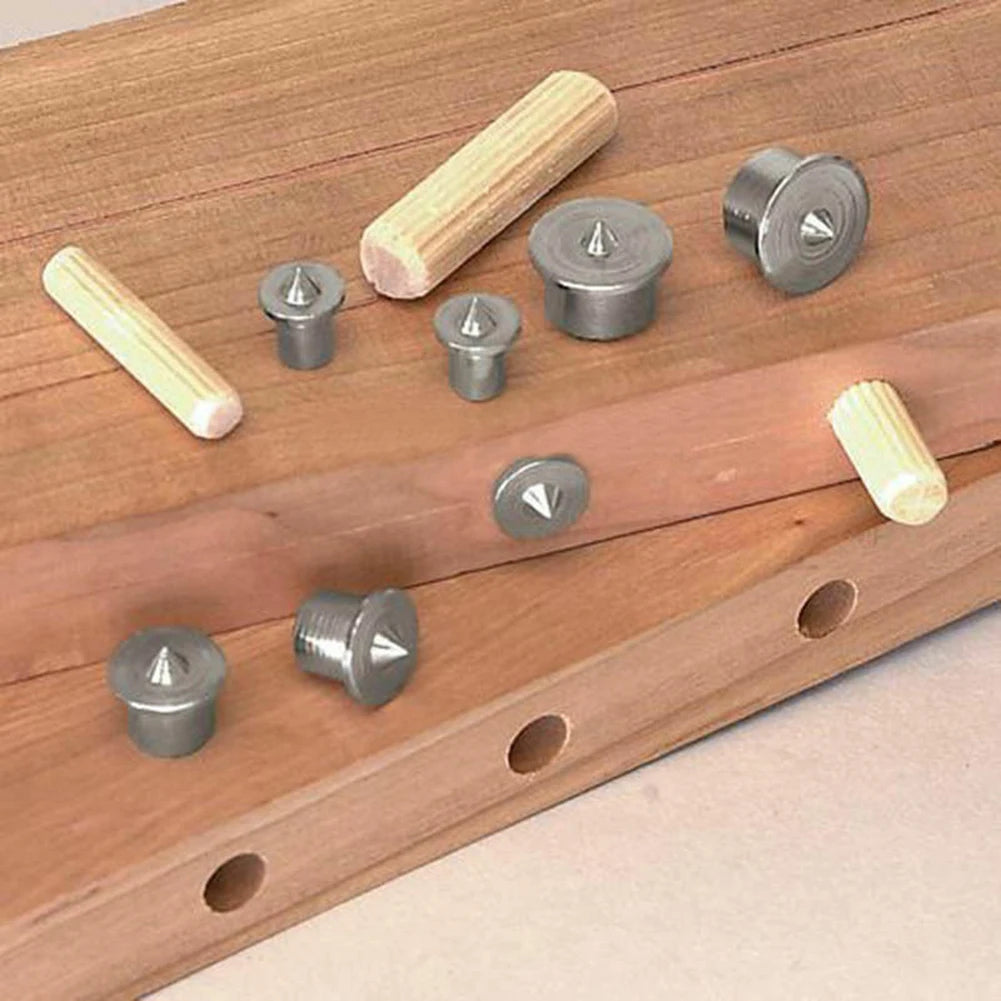 8Pcs Dowel And Tenon Multi Dowel Center Points Pin 6mm/8mm/10mm/12mm Center Point Set Wood Timber Marker Oasis Select