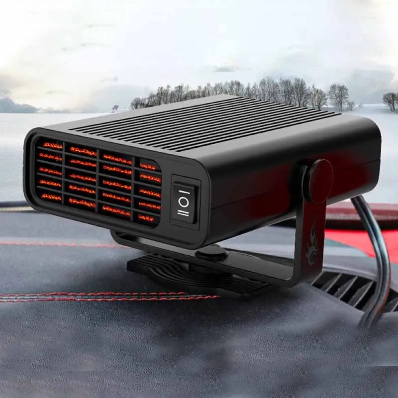 Winter Car Heater Fan 12V/24V 200W Electric Cooling Heating Auto Windshield Defroster Defogging Demister Car Anti-Fog Heater Oasis Select