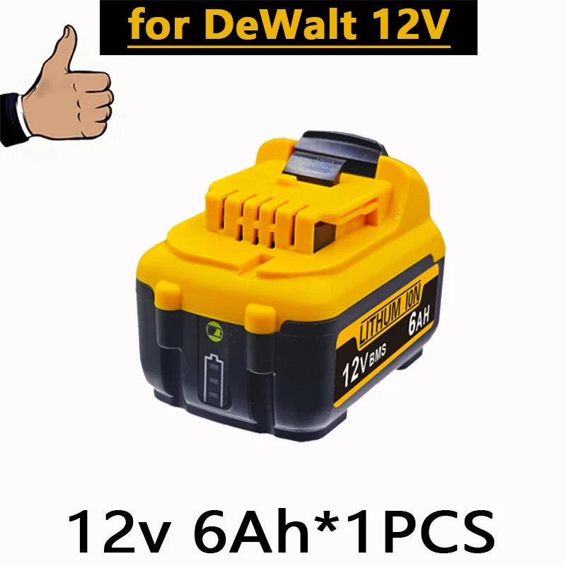 1For DeWalt 12V MAX 2.0Ah 3.0Ah 5.0Ah 6.0Ah Battery DCB124 DCB125 DCB122 Rechargeable Tool Pack. Oasis Select 12V 6.0AH X1