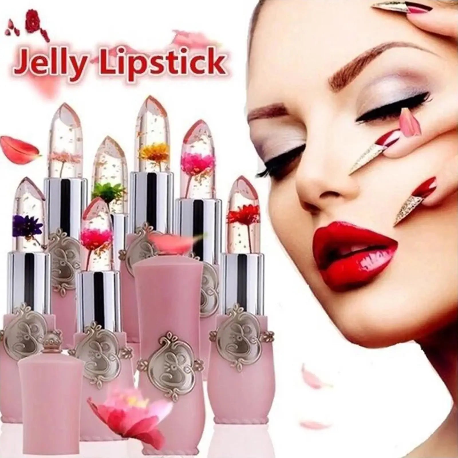 Peach Color Lip Balm Crystal Temperature Change Lipstick Girl Moisturizing LongLasting Lip Gloss Makeup Lip Care Repair Cosmetic Oasis Select