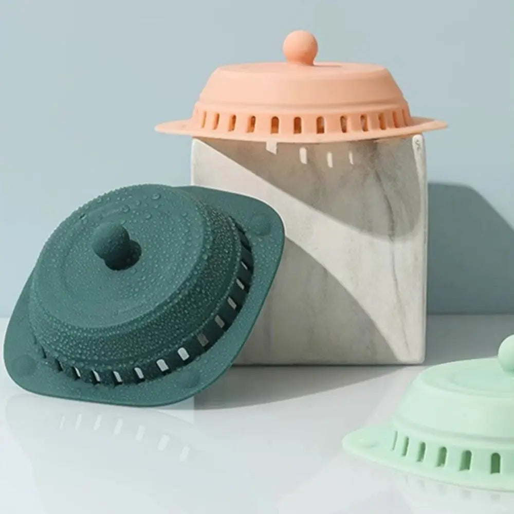 Durable Silicone Floor Drain Cover Anti-odor Strainer Sewer Anti-Clogging Press Type Bathroom Accessories Oasis Select