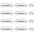 12pcs Toilet Seat Buffer Set Plastic Shock Absorber Toilet Seat Bumpers Toilet Seat Lid Pads Replacement Parts Oasis Select One set of 12