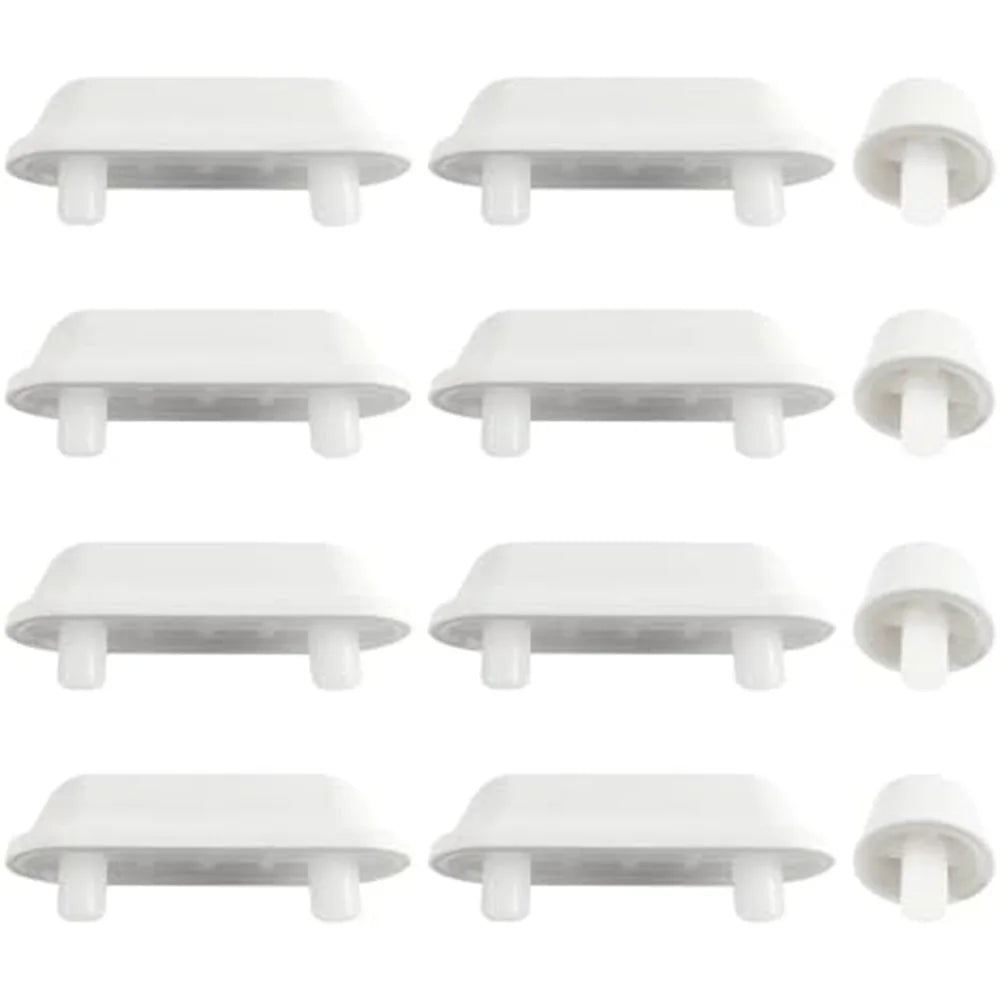 12pcs Toilet Seat Buffer Set Plastic Shock Absorber Toilet Seat Bumpers Toilet Seat Lid Pads Replacement Parts Oasis Select One set of 12