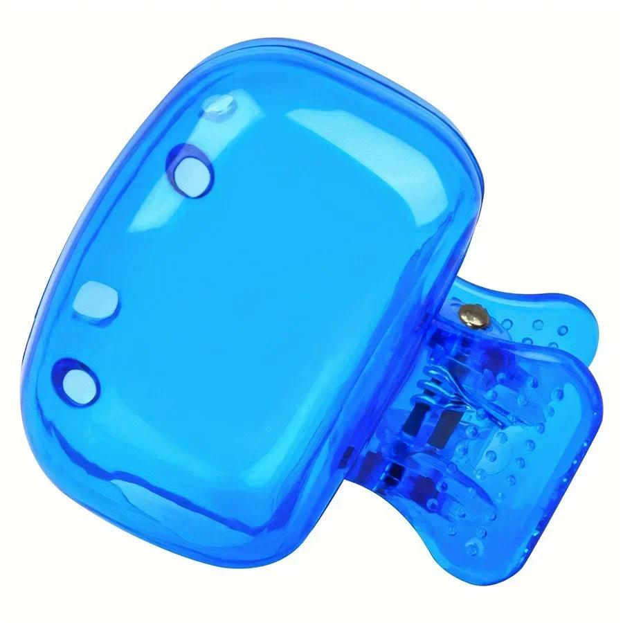 Travel Toothbrush Head Covers Toothbrush Protector Cap Brush Pod Case Protective Portable Plastic Clip For Household Travel Oasis Select Blue