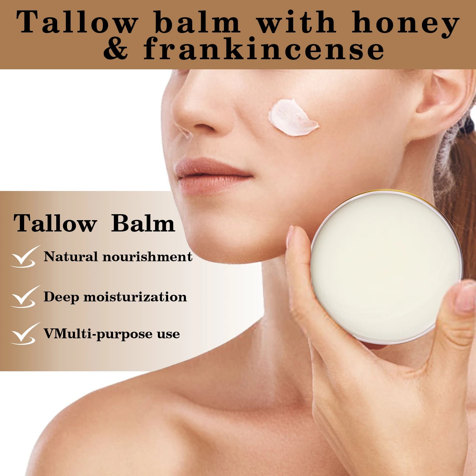 YURHERSU Bovine Tallow Face Cream – Deep Moisture & Nourishment Face Moisturizer Cream Oasis Select
