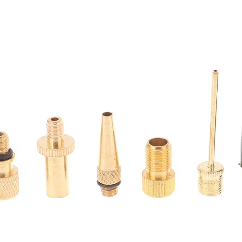 Bicycle Valve Adaptors For Road & MTB Bike Tire Pump Copper Inflator Pump Nozzle Kit Presta Schrader Valve Adapter Tube Oasis Select