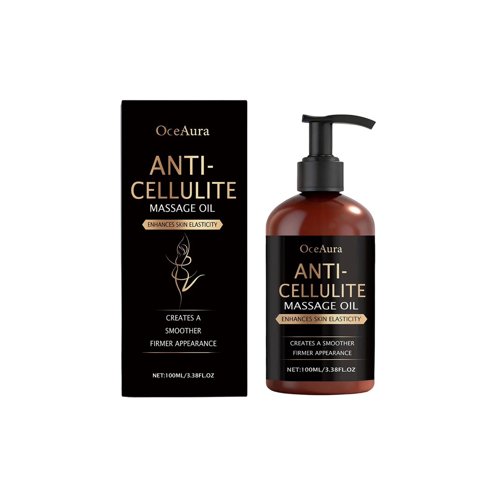 OceAura Body Firming Massage Oil – Anti-Cellulite & Tightening Body Firming Oil Oasis Select 100ml boxed