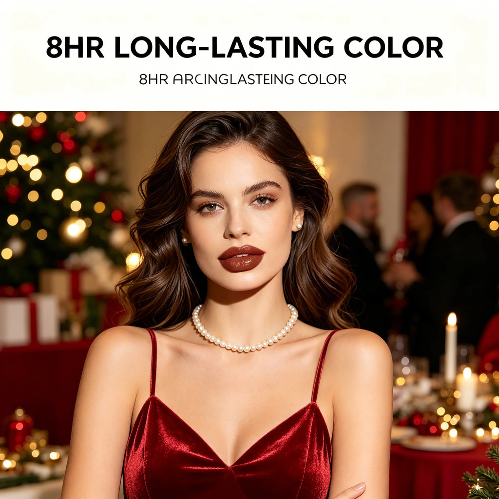 Secret Party Christmas Lipstick – Matte Shimmer Long-Wear