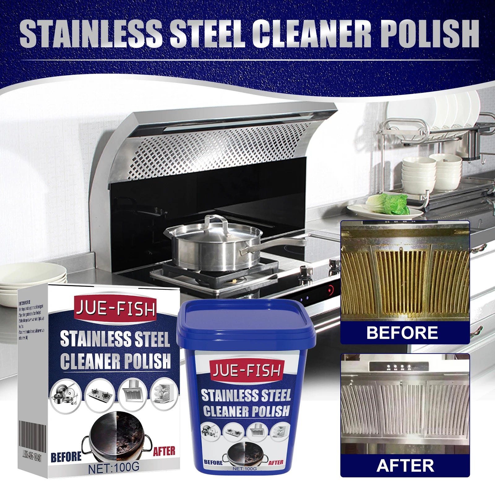 Jue Fish Bathroom Cleaner – Tiles, Glass & Stainless Steel Bathroom Cleaner Spray Oasis Select