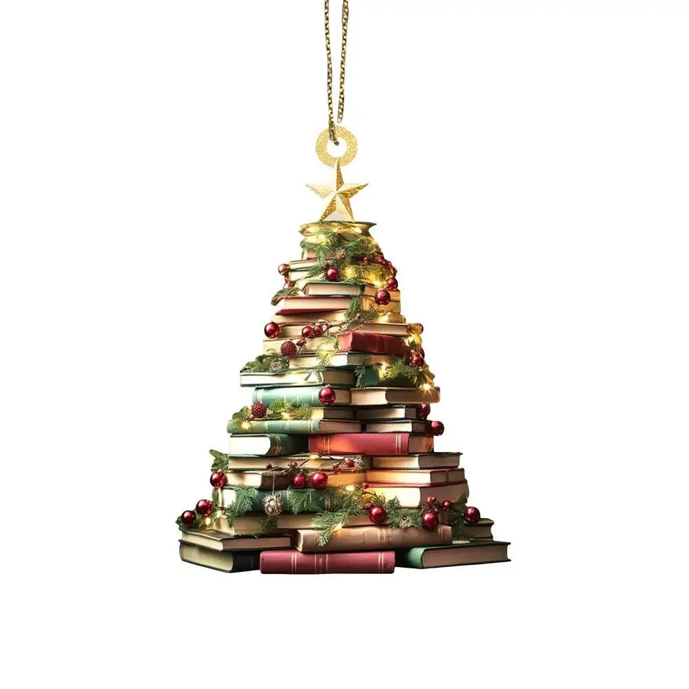2D Acrylic Christmas Tree Ornament Pendant | 2025 Xmas Decor