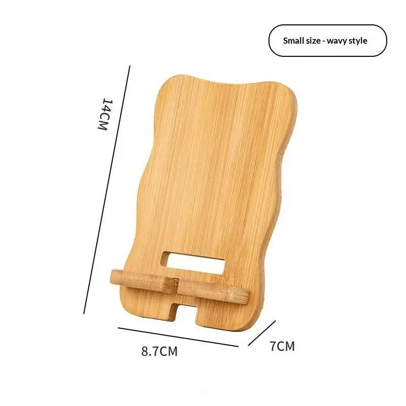 1pcs Wooden Desktop Phone Holder Desktop Lazy Mobile Phone Stand Tablet Stand Universal Multi-Functional Wooden Stand Oasis Select A1