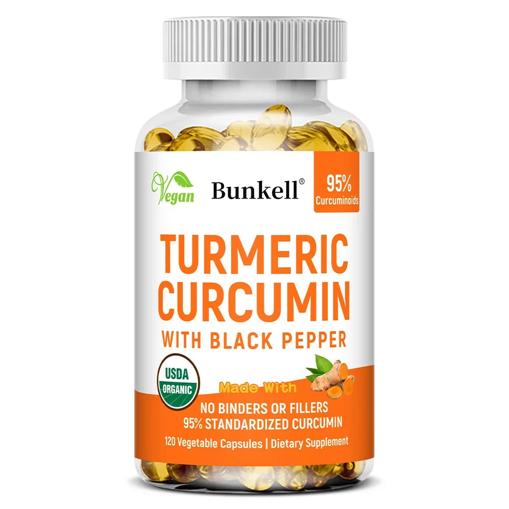 Turmeric Curcumin 95% Curcuminoids Black Pepper & Ginger Herbal Supplement Oasis Select 120 count-1 bottle