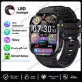 Military Smartwatch 2.01" HD Bluetooth Call Waterproof Fitness Watch