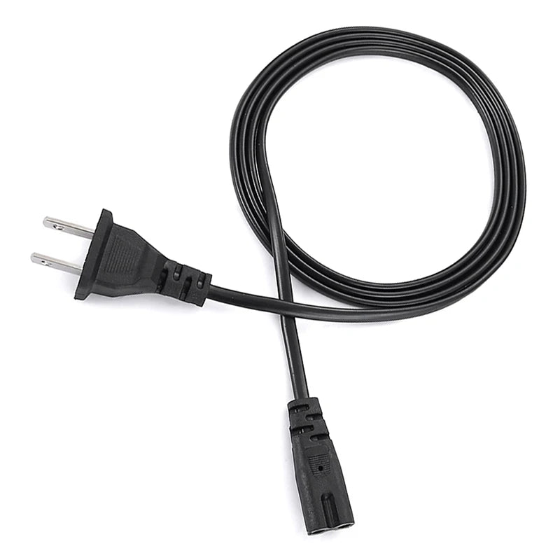 EU Power Cable 2pin IEC320 C7 US Power Extension Cord For Laptop Charger Canon Epson Printer Radio Speaker Oasis Select