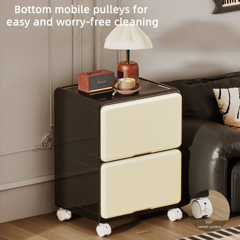 Floor Standing Drawer Storage Cabinet with Wheels - Multi-Sized Large Capacity Organizer for Living Room Office Bedroom Study Oasis Select