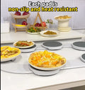 TheLazy Susan Revolution Table Rotating Meal Tray Portable Rotating Tray Oasis Select 8 white plates