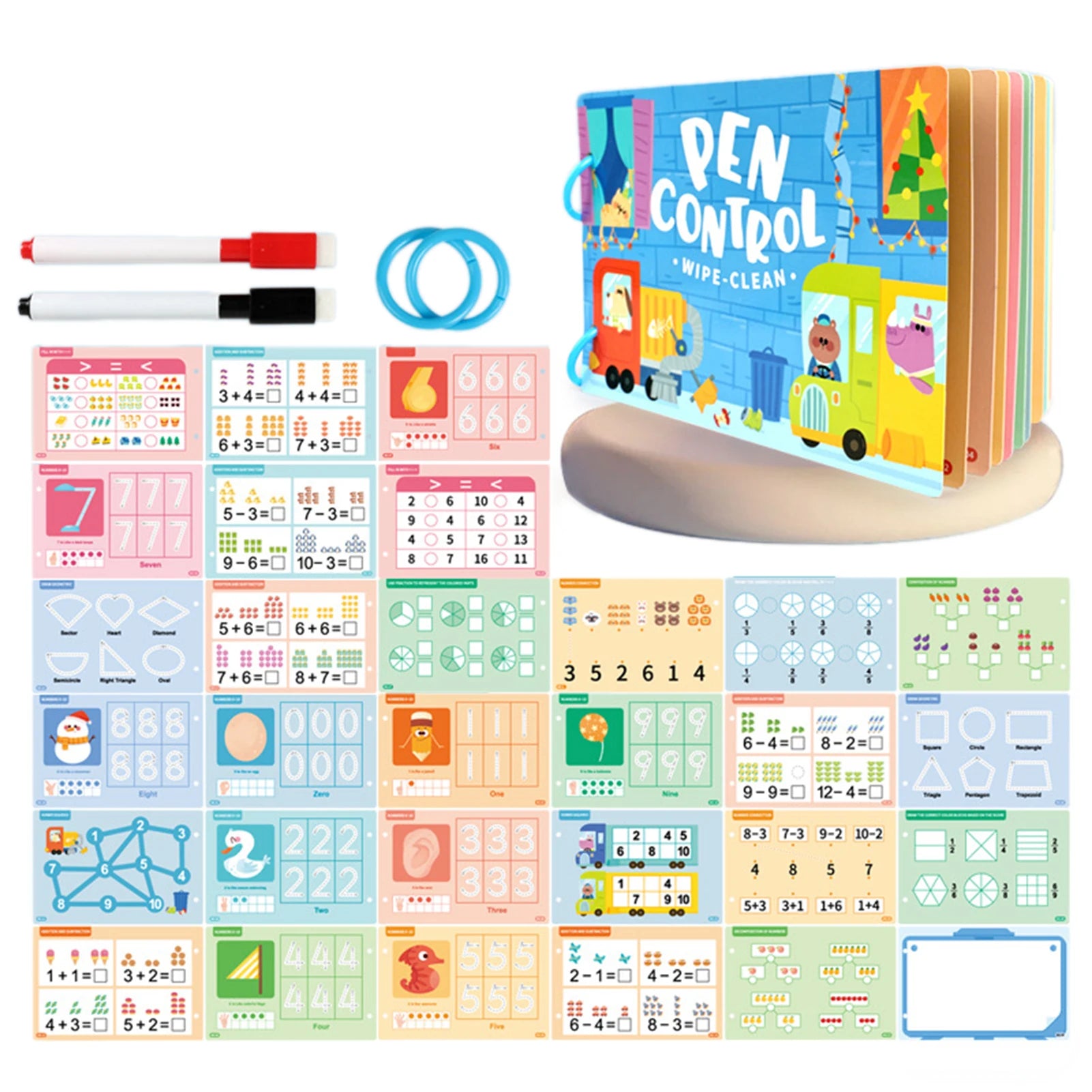 Write & Wipe Pen Control Activity Book for Toddlers & Kids
