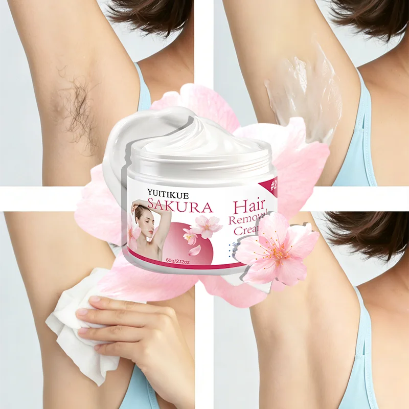 YUITIKUE Sakura Hair Removal Cream – Gentle Plant Formula 60g