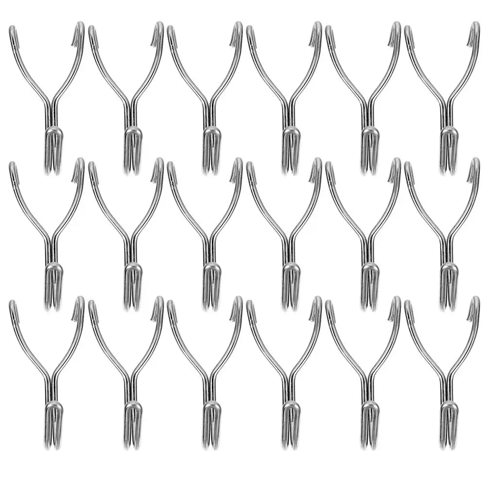 10Pcs Hardware Fastener Hanging Board Hole Hook 2.5cm/3.2cm Hole Distance Garage Workshop Storage Rack Pegboard Plate Hook Oasis Select