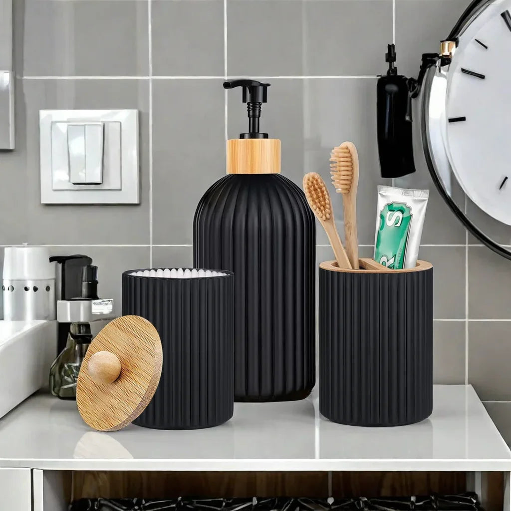 Bathroom Countertop Container Hand Soap Dispenser Cotton Ball Storage Box Decoration Organizer，Only the dispenser Oasis Select