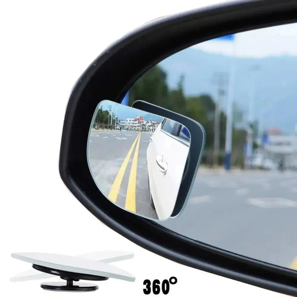 2pcs Car Mirror Wide Angle Car Blind Spot Mirrors 360° Adjustable Auxiliary Rearview Mirrors HD Frameless Small Round Mirror Oasis Select
