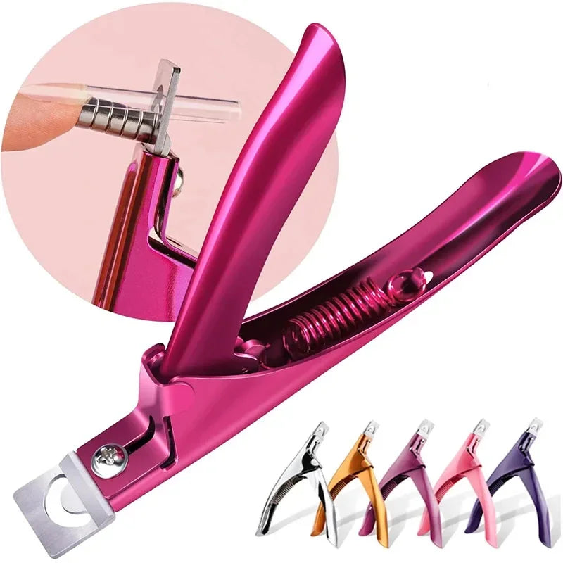 Professional False Nail Clippers False Nail Nippers Pointed ClippersUType Nail Clippers Acrylic False Nail Edge Trimmer Stainles Oasis Select