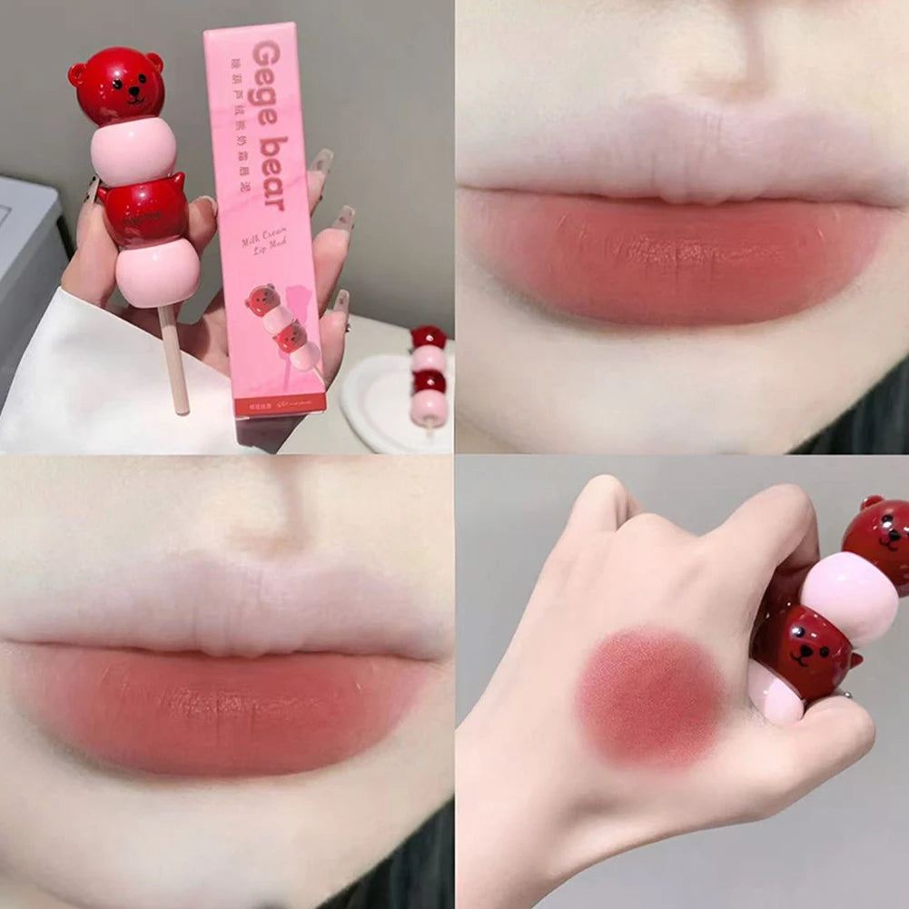 1Pc Candy-shaped Lipstick Velvet Matte Non-Stick Cup Lipstick Long Lasting Nourishing Texture Makeup Lip Tint Oasis Select 03