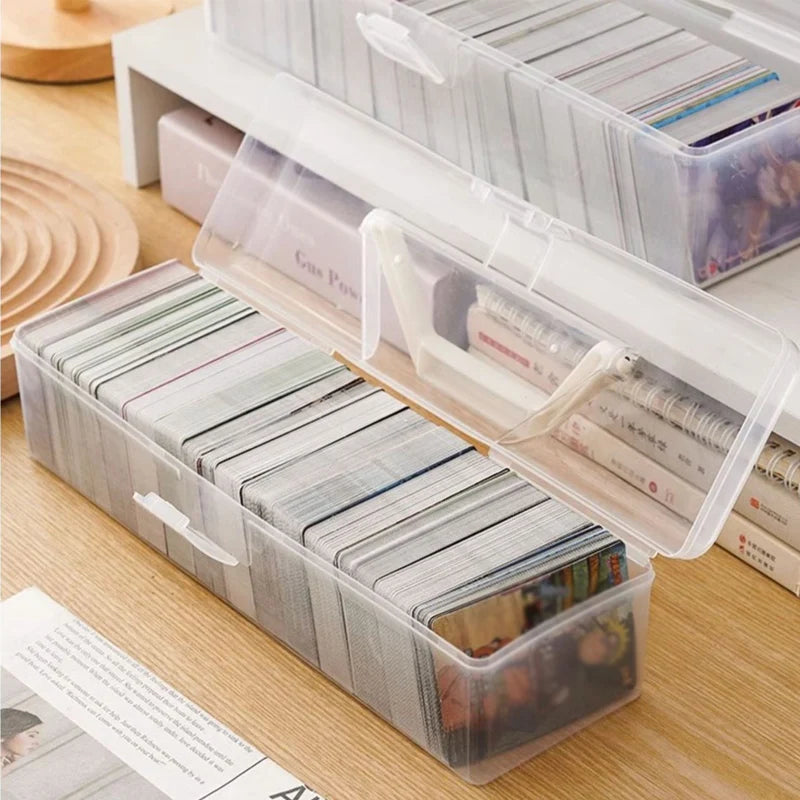 Transparent Idol Photo Storage Case Plastic Kpop Albums Photocards Small Card Collection Organizer Photo Card Holder Box Oasis Select