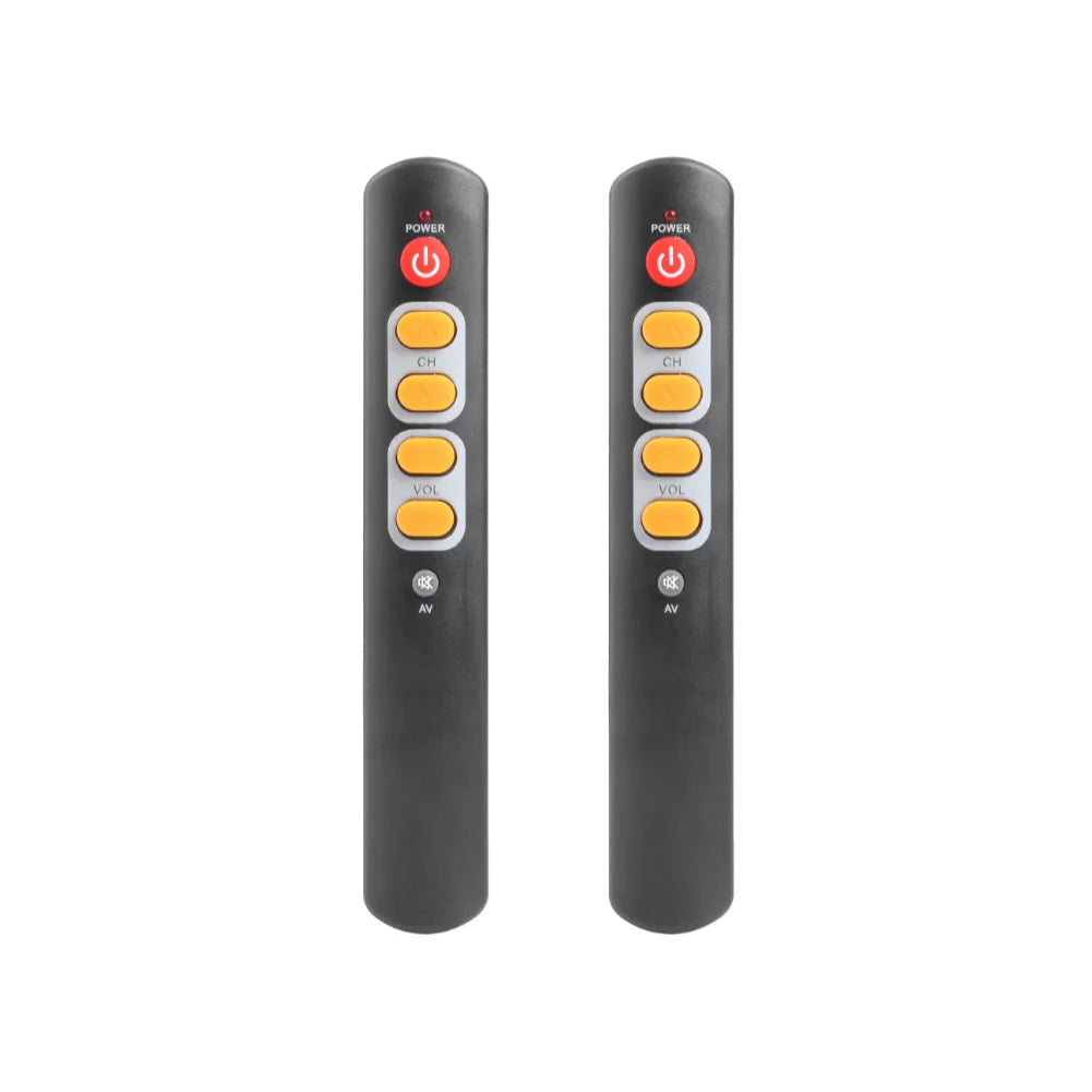 6-Key Learning Remote Controller for TV STB DVD DVB HIFI Wireless Control Television Controller for Home Smart Television Tools Oasis Select Yellow 2PCS China Mainland