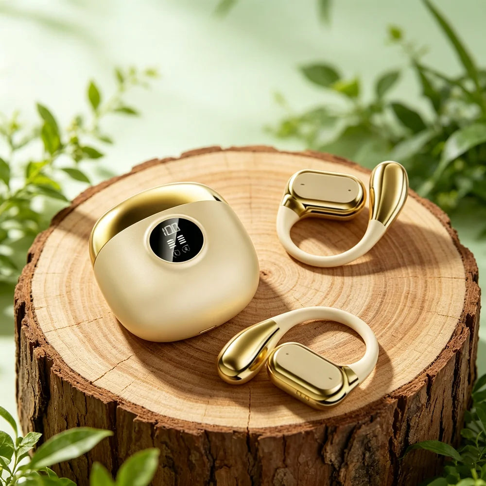 New TWS clip-on sports headphones fasion comfortable headset music deep bass hanging Earbuds for all smartphones Oasis Select