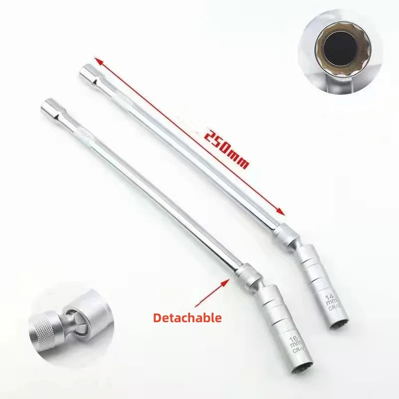 14mm 16mm Spark Plug Removal Tool Wrench Magnetic Sleeve 3/8-Inch 12-Point Swivel Candle Key 16mm Magnet Pull Out Spark Plugs Oasis Select