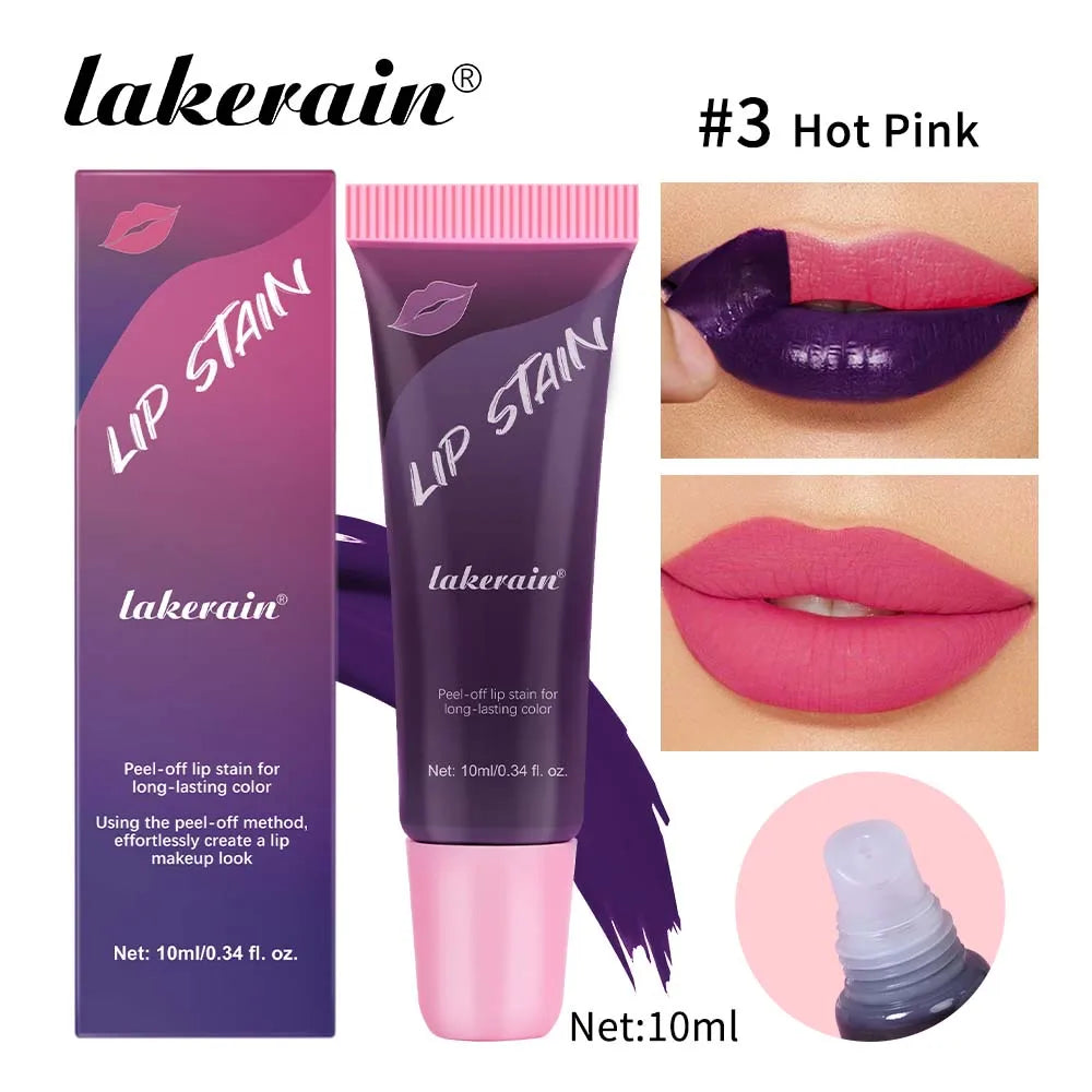 3colors Peel Off Liquid Lipstick Waterproof Long Lasting Tear Lipstick Lip Gloss Women Sexy Makeup Tear Pull Lips Mask Cosmetics Oasis Select 03