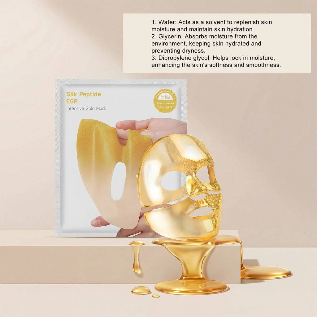 Gold Hydrating Face Mask – Brightening, Tightening & Pore Purifying