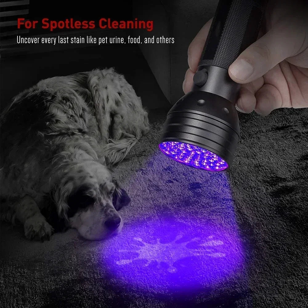 UV Blacklight Flashlight 9/12/21 LED – Pet Stain & Currency Detector
