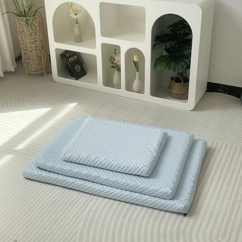 Pet MATS Are Detachable and Washable. Summer Cool Ice MATS Cat Mat and Dog MATS Dog Beds for Large Dogs Oasis Select Blue 90x60x5