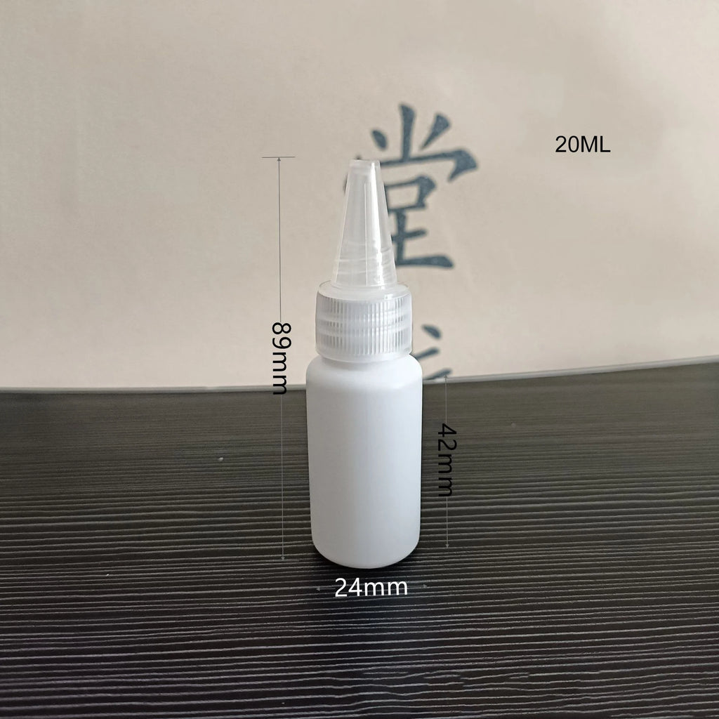5/10/20/30/50/60/100ml Empty PE Plastic Glue Bottles With Screw-On Lids Squeeze Liquid Ink Oil Dropper Bottles Oasis Select null-20ml