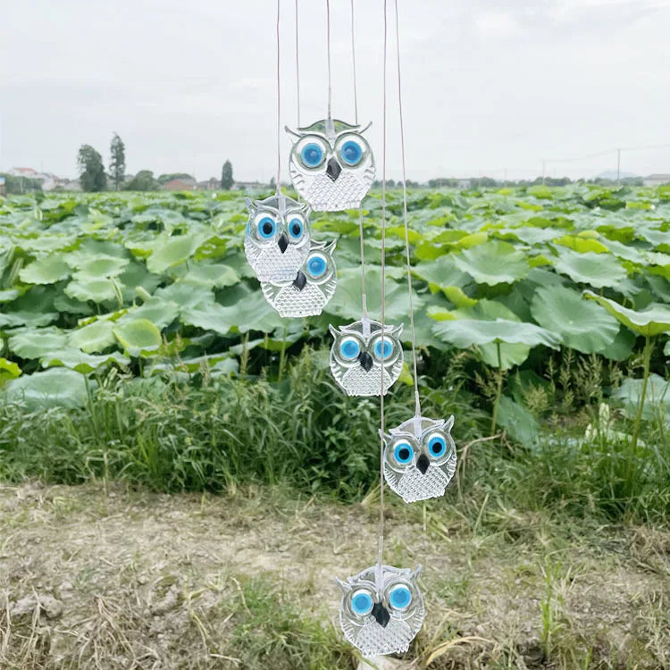 Solar Powered Wind Chime Garden Lights -Outdoor Solar Stake Lights for Yard, Landscape Decoration, Auto on/Off, Waterproof, IP65 Oasis Select Owl