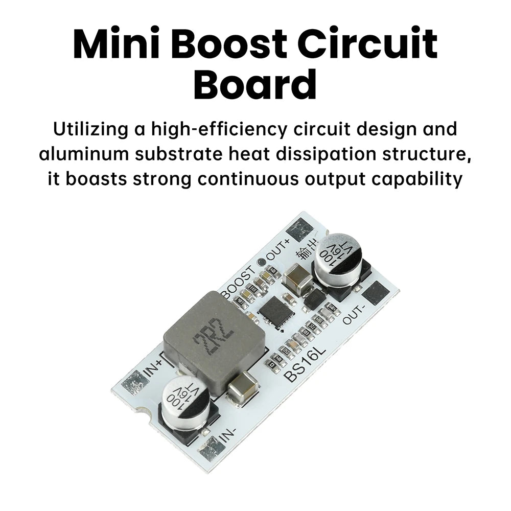 DC-DC Boost Converter Module 2.7-15V to 5V/9V/12V 12A High Efficiency Step Up Voltage Regulator With Short-Circuit Protection Oasis Select