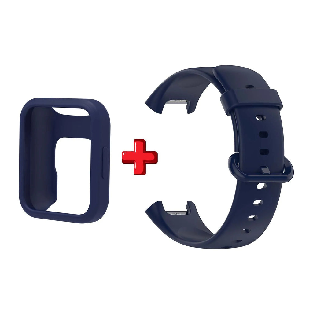 Silicone WatchBand Strap For Redmi Watch 2 Lite SmartWatch Band WristBand Redmi Watch 2 Protective Case Protector Cover Oasis Select DEEP BLUE