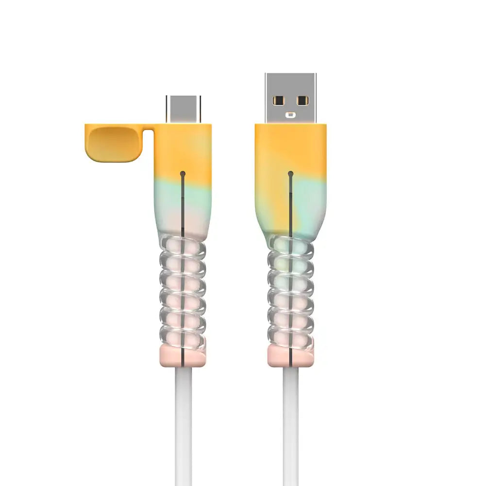 Silicone Type-C Cable Protector & Wire Winder | Multicolor Cable Protector Oasis Select 08