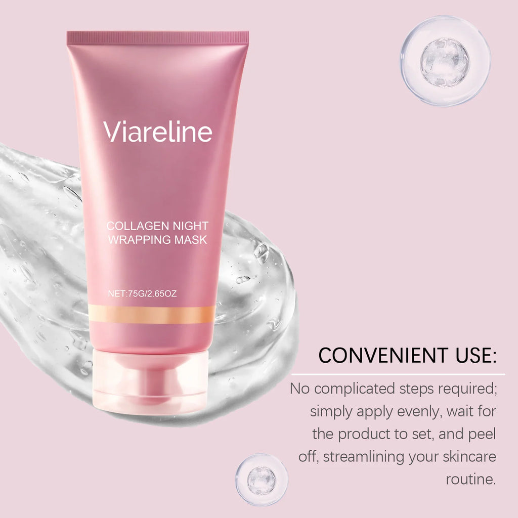 Viareline Collagen Peel Off Facial Mask Removes Blackheads Deeply Moisturizes Shrinks Pores Smoothes Fine Lines Brightens Skin Oasis Select