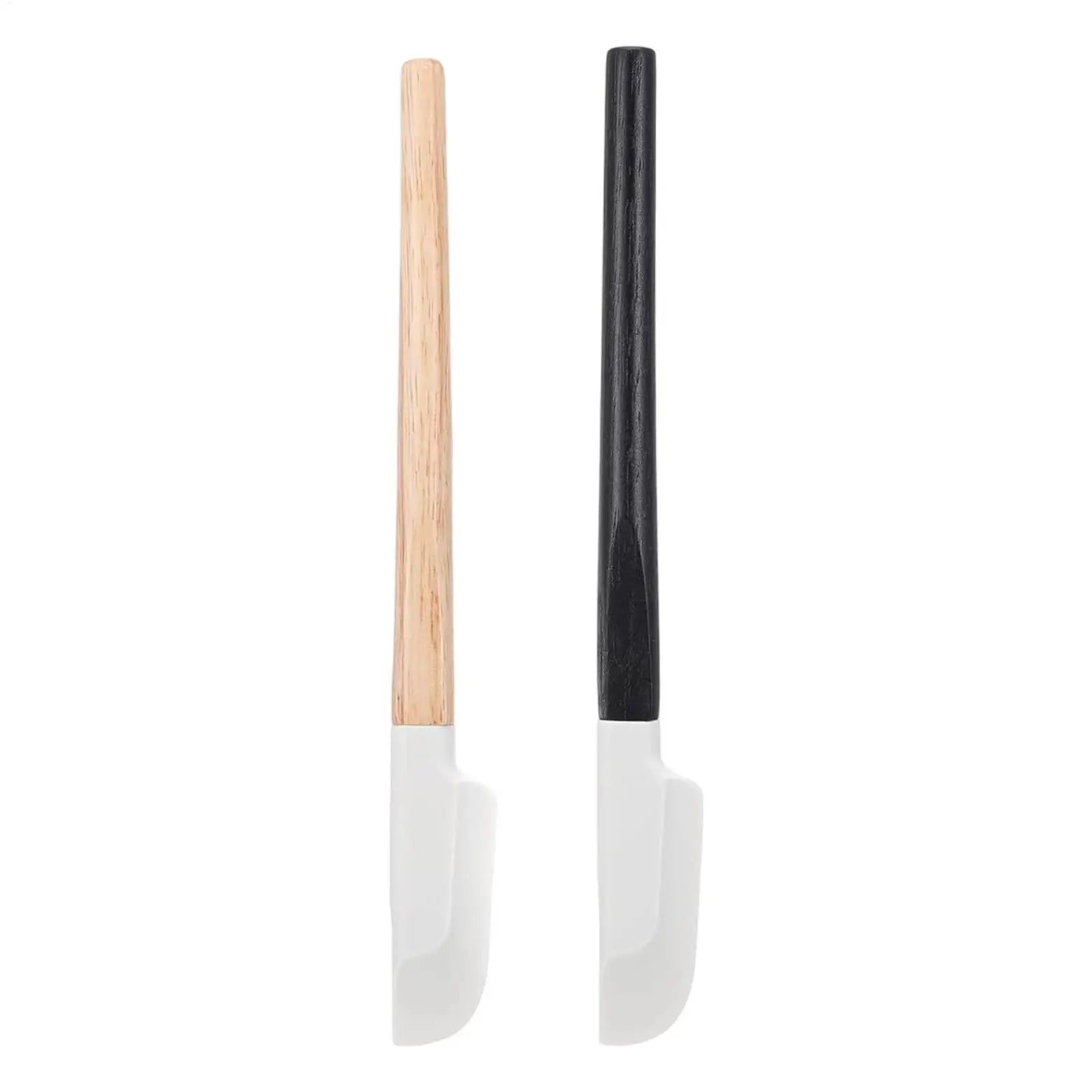 Wooden Handle Spatula silicone Scraper Long Cake Spatula Heat-resistant Kitchen Baking Tool Kitchen Utensils Baking Tools Oasis Select