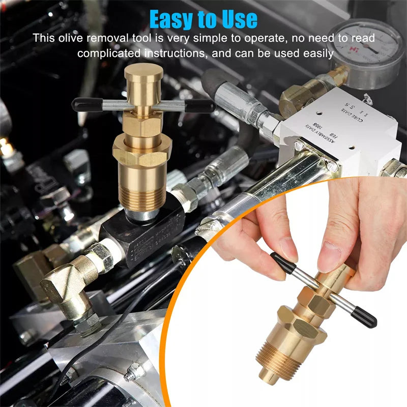 15mm 22mm Olive Remover Puller Removal Tool Solid Brass Copper Tube Fitting For Npt 1/2 Inch Npt 3/4 Inch Pipes Car Accessories Oasis Select