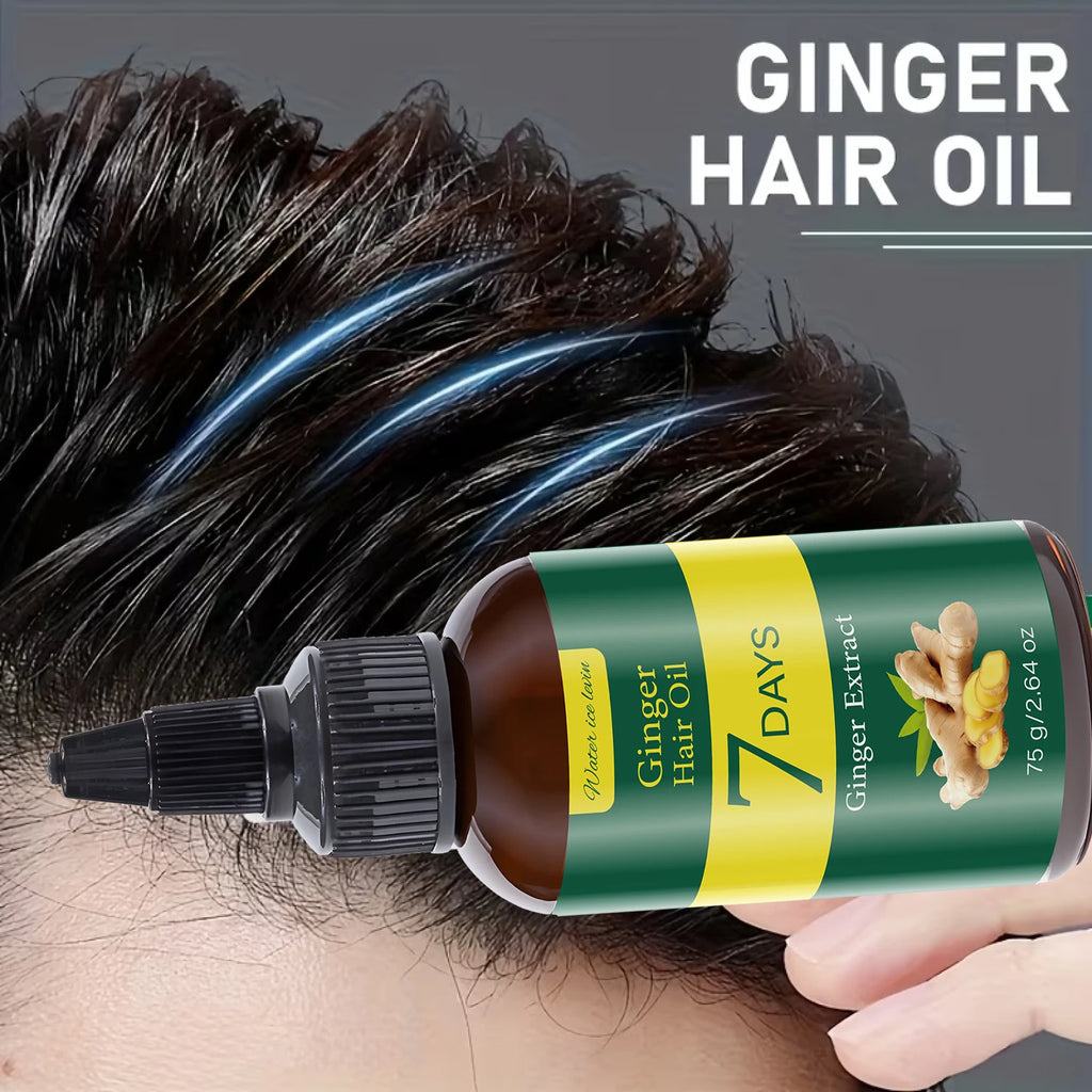 Ginger Hair Oil with Biotin & Keratin – 7-Day Smooth Hair Hair Conditioning Oil Oasis Select