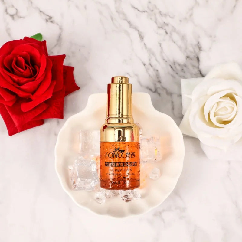 FONCE Hexapeptide Anti-Wrinkle Serum Anti Aging for Face Lifting Firming Fade Fine Lines Skin Brightening Hyaluronic Acid Serum Oasis Select