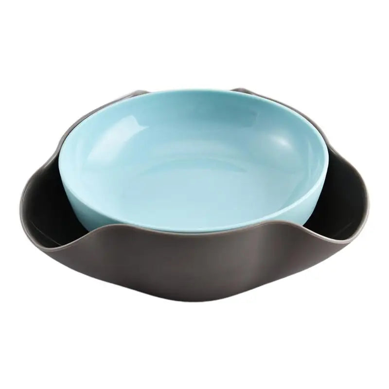 Snack Bowls Double Layer Serving Bowls Pistachios Bowl with Shell Storage Round Snacks Dish for Pistachios Cherries Popcorn Oasis Select