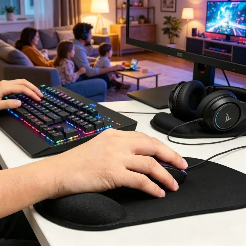 Non-slip Ergonomic Wrist Rest Mouse Pad Comfort Soft Mat Wrist Support Cushion for Home Office PC Laptop Accessories Oasis Select